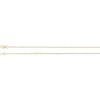 14K Yellow Gold Adjustable 1.3 mm Cable Chain, 16-18 Inch