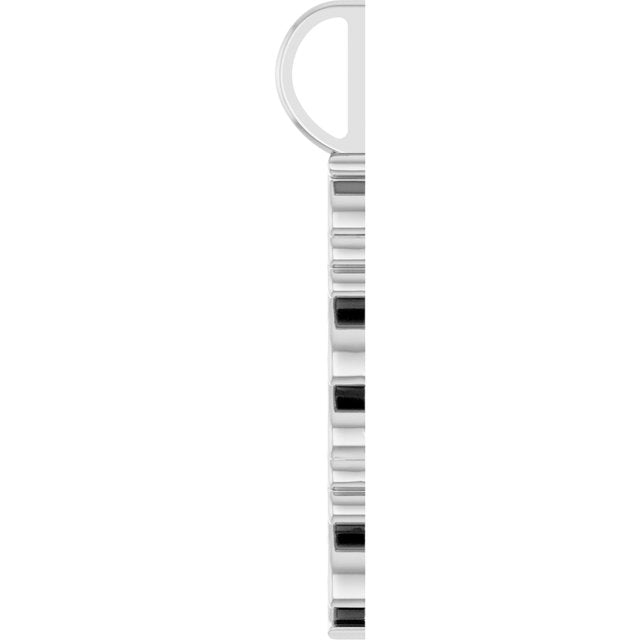 14K Gold Vertical Mama Charm/Pendant