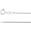 Sterling Silver 1 mm Wheat 7x5 mm Chain Bracelet - Elegant Design