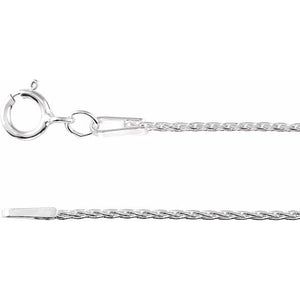 Sterling Silver 1 mm Wheat 7