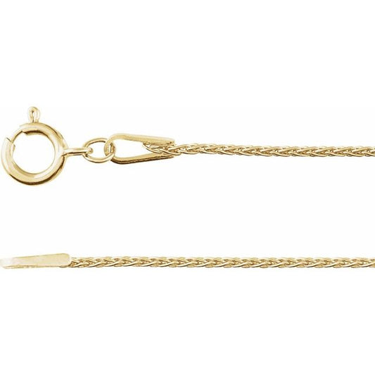 Wheat Chain Bracelet in 14K Gold