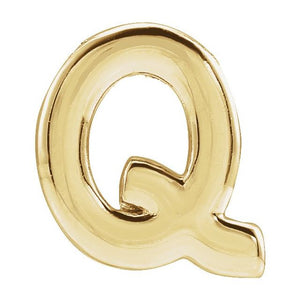 Initial Slide Pendant in 14K Gold with Alphabet Design Options