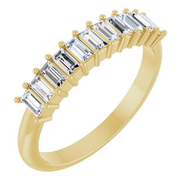 Platinum & 14K Gold Natural Diamond Anniversary Band - Options Available