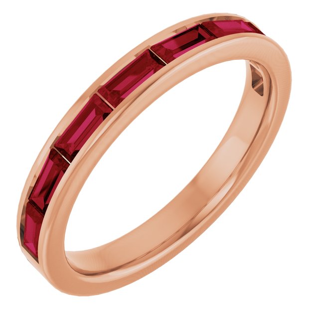 14K Gold Natural Peridot Stackable Ring - Options Available