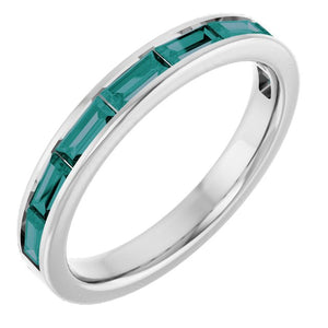 Lab-Grown Alexandrite Stackable Ring