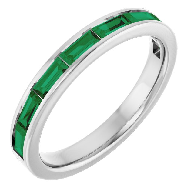 14K Gold Natural Peridot Stackable Ring - Options Available