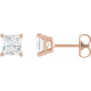 1/10 CTW Natural Diamond Lightweight Earrings in 14K Gold, Silver & Platinum