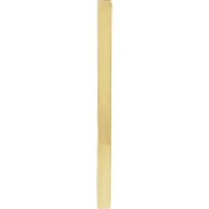 Engravable Four-Sided Vertical Bar Slide Pendant Crafted in 14K Gold & Platinum