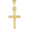 14K Yellow Gold 17x11.5 mm Elegant Cross Pendant