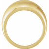 14K Gold 10 mm Polished Dome Ring – Classic Design