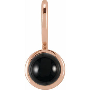 Natural White Opal & more gem options* Pendant | 14K Gold, Silver & Platinum | 5 Mm | Round | Polished (V2.3)