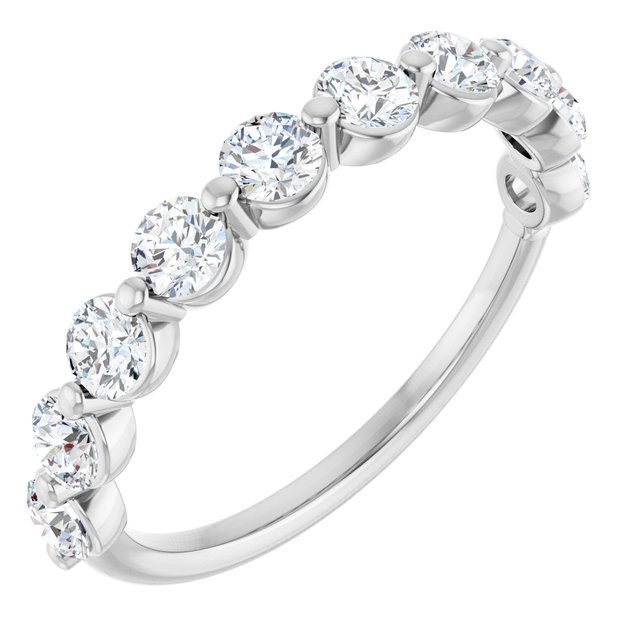 14K Gold Natural Diamond Anniversary Band - Options Available