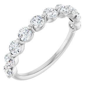 14K Gold Natural Diamond Anniversary Band - Options Available