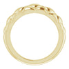 Use the 14K Yellow Gold, Quilted Petite Dome Ring to create alt text