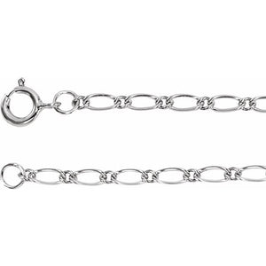 Figaro Chain Bracelet Crafted in 14K Gold