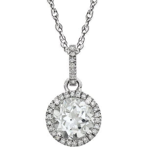 14K Gold Birthstone Necklace - Options Available