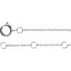 14K White Gold, 6-7 Inch Natural Diamond Initial A Bracelet