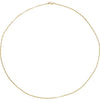 14K Yellow Gold 1.2 mm Elongated Box Chain Necklace