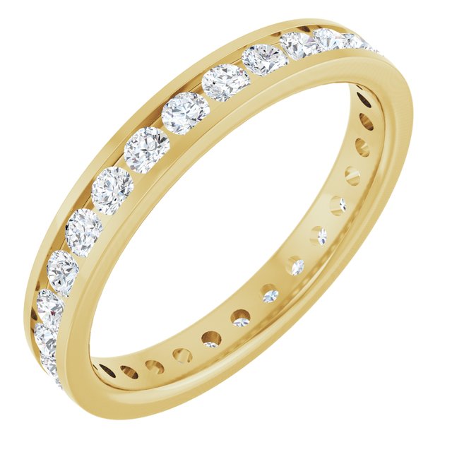 3/4 CTW Natural Diamond Eternity Band Set in 14K Gold