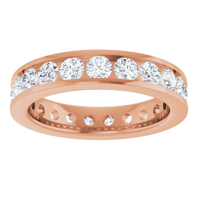 14K Gold Lab-Grown Diamond Eternity Band - Options Available