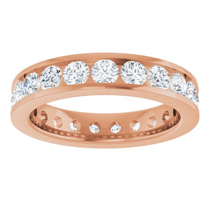 14K Gold Lab-Grown Diamond Eternity Band - Options Available