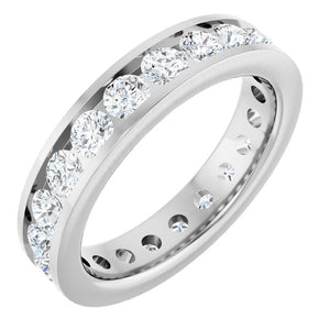 14K Gold Lab-Grown Diamond Eternity Band - Options Available