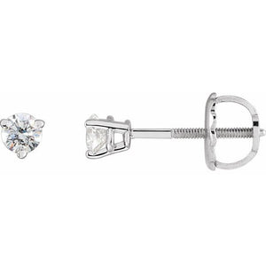 14K Gold Natural Diamond Earrings - Options Available