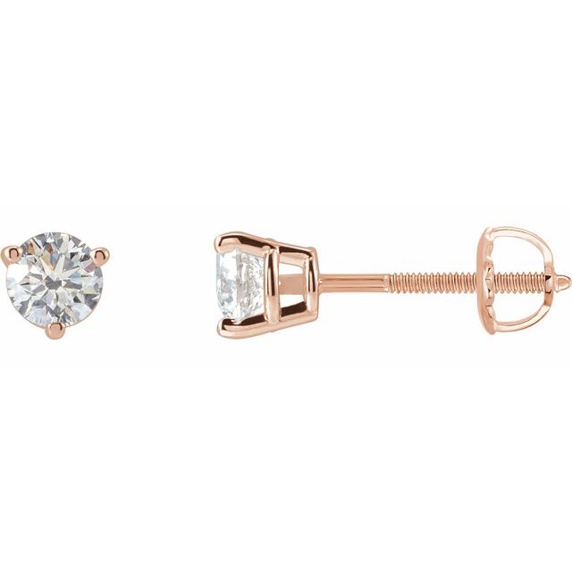 1/2 CTW Lab-Grown Diamond Earrings in 14K Gold