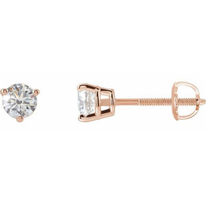 1/2 CTW Lab-Grown Diamond Earrings in 14K Gold