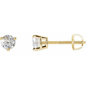 1/2 CTW Lab-Grown Diamond Earrings in 14K Gold