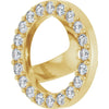 14K Gold 1/6 CTW Natural Diamond Halo-Style Earring Jackets