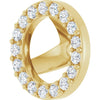 14K Gold 1/6 CTW Natural Diamond Halo-Style Earring Jackets