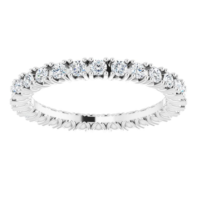 14K Gold Natural Diamond Eternity Band - Options Available