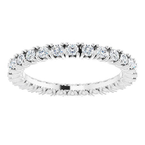 14K Gold Natural Diamond Eternity Band - Options Available