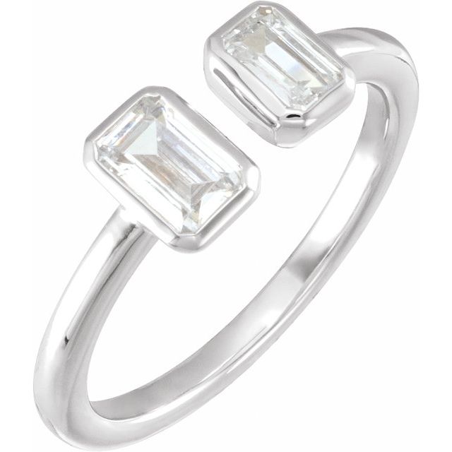 14K Gold 2-Stone Diamond Ring