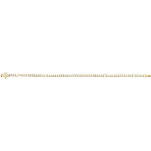 14K Gold Lab-Grown Diamond Line Bracelet - Options Available