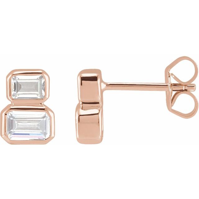 14K Gold 1 Ctw Lab-Grown Diamond Earrings