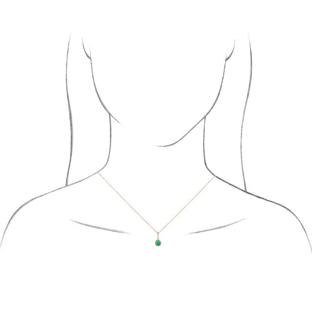 14K Gold Natural Rose-Cut Diamond Pendant