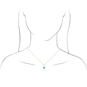 14K Gold Natural Rose-Cut Diamond Pendant