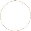 14K Yellow Gold 1.2 mm Elongated Box Chain Necklace