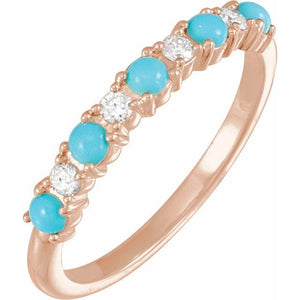 14K Gold Rainbow Moonstone and Diamond Ring - Options Available