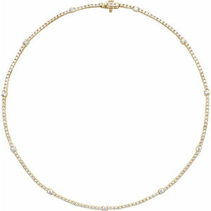 4 Ctw Lab-Grown Diamond Line Necklace