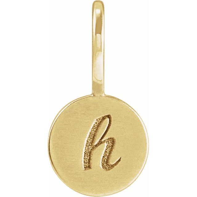 Engravable Platinum Disc Pendant - Personalized Luxury Charm