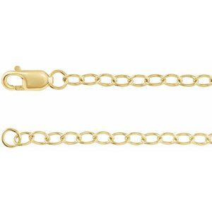Cable Chain Bracelet in 14K Gold