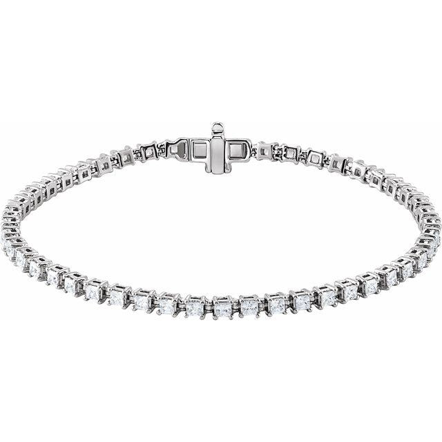 14K Gold Lab-Grown Diamond Line Bracelet