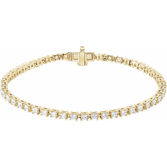 14K Gold Lab-Grown Diamond Line Bracelet