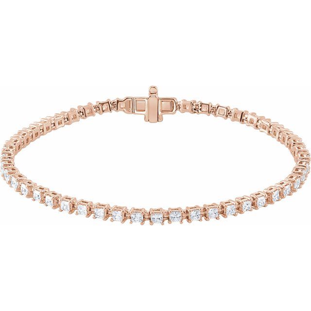 14K Gold Lab-Grown Diamond Line Bracelet