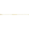 14K Yellow Gold 7x5 mm Engravable Bar Bracelet – Customizable Elegance