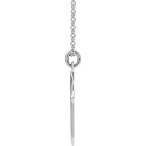 14K Yellow Gold 18x10 mm Diamond Cross Necklace - Elegant Design