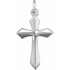 Polished Sterling Silver 10x6 mm Cross Pendant – Timeless Faith Symbol